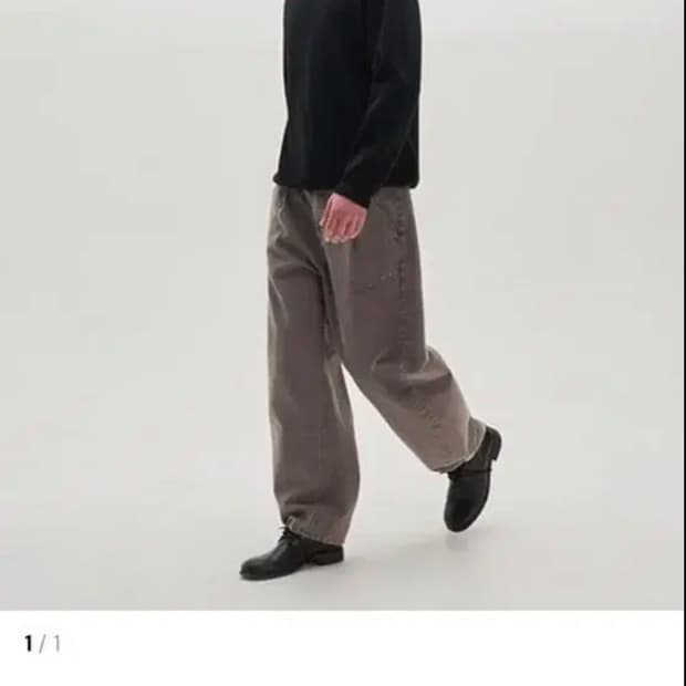 아르반 논페이드 코코아 벌룬 데님 1 사이즈