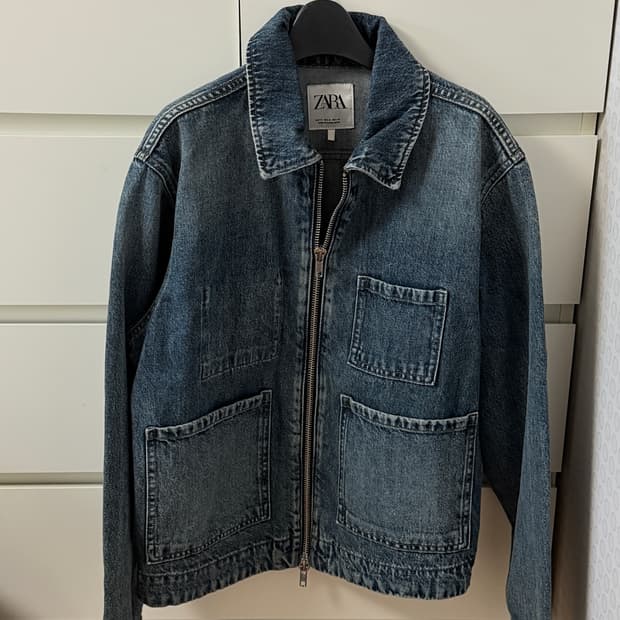 자라 남성 데님자켓