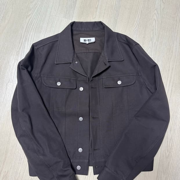 [50사이즈/2회착] MM6 스티치 코튼 자켓 브라운