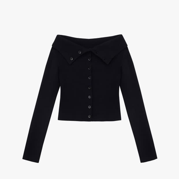 그로브 바인드 가디건 블랙