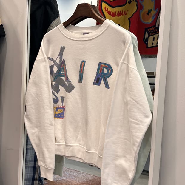80s Nike 올드 나이키 AIR 스웻셔츠 (made in USA)