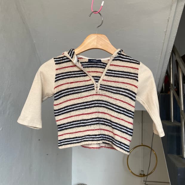 버버리 Burberry 태리 후드 반팔 니트