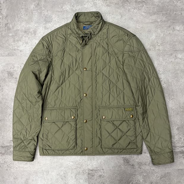 폴로 랄프로렌 퀼팅 자켓 카키