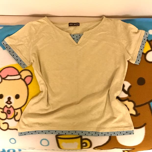 빈티지 민트 도트 포인트 반팔티