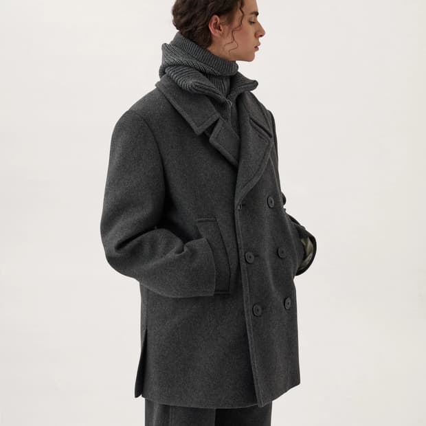 [34] Lemaire Caban Coat
