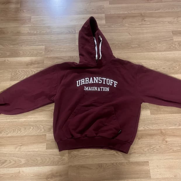 URBANSTOFF 버건디 후드티 M
