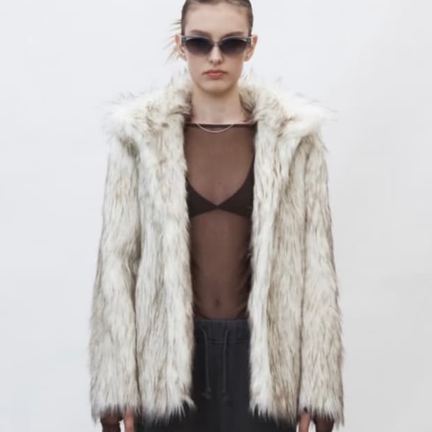 커렌트 헤비 믹스 퍼자켓 heavy mix fur jacket