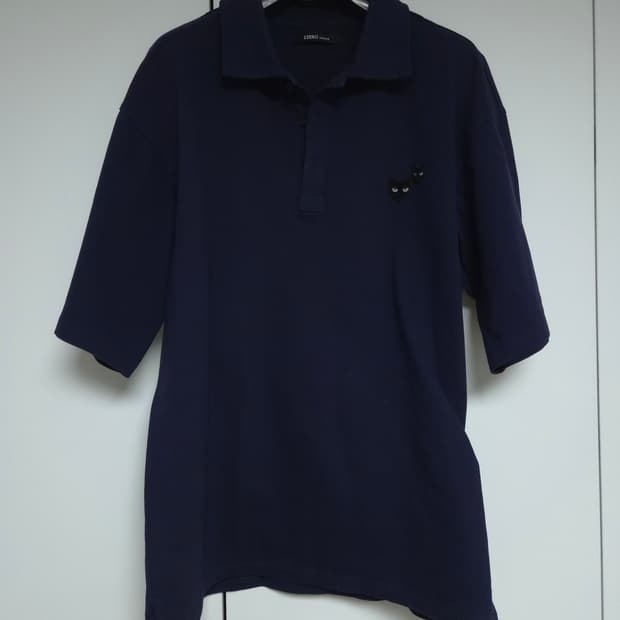 송지오옴므 지제로 팬서 pk 반팔 카라티 네이비 L