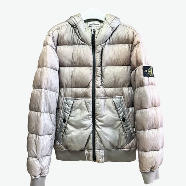[L/매장판] 스톤아일랜드 가먼트다잉 후드 패딩