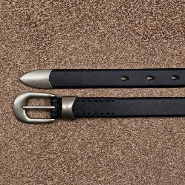 빈티지팁 소가죽벨트