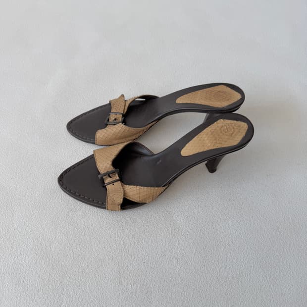 [EU38]MADE IN ITALY 리얼 파이톤 구두