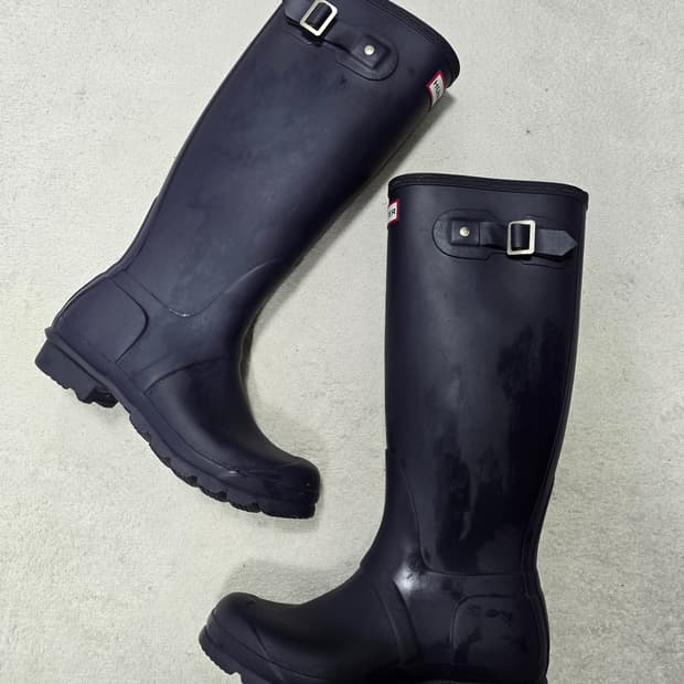 HUNTER 헌터 레인부츠 퍼플 오리지날 240