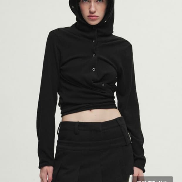 Cerric wrap hood cardigan