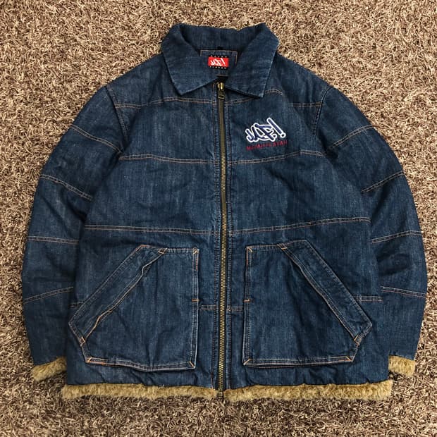 마자플라바 덕다운 데님 패딩 자켓