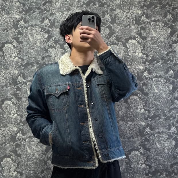 levi's 리바이스 셰르파 청자켓