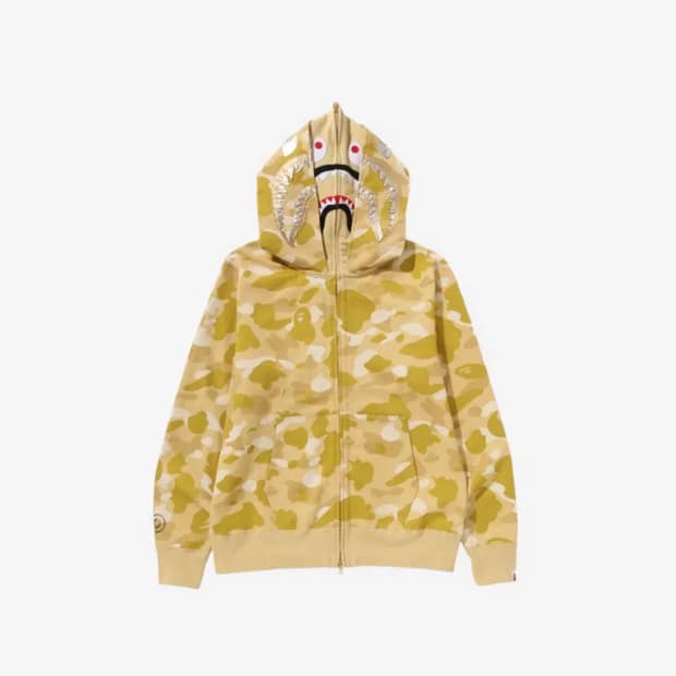 베이프 샤크 후드 Desert Camo (Yellow)