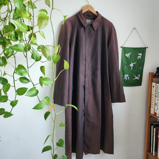 60's 솔라로 코튼 싱글 래글런 코트