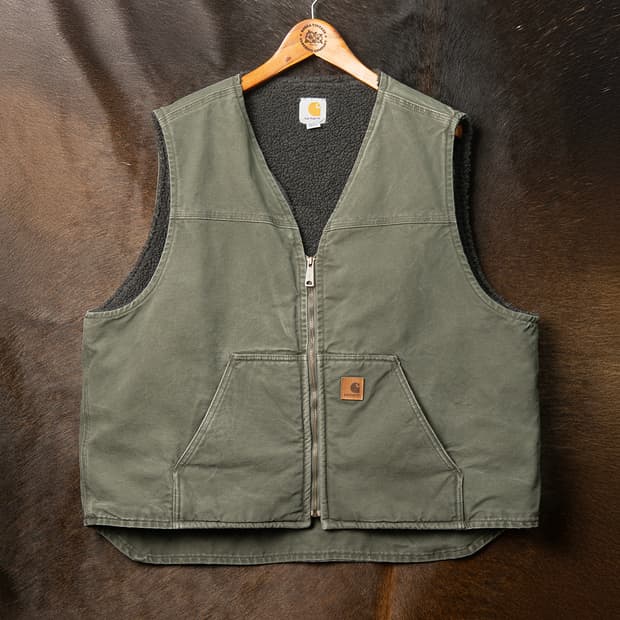 [2XL] 칼하트 V26 ARG 샌드스톤 쉐르파 라이닝 워크 베스트 