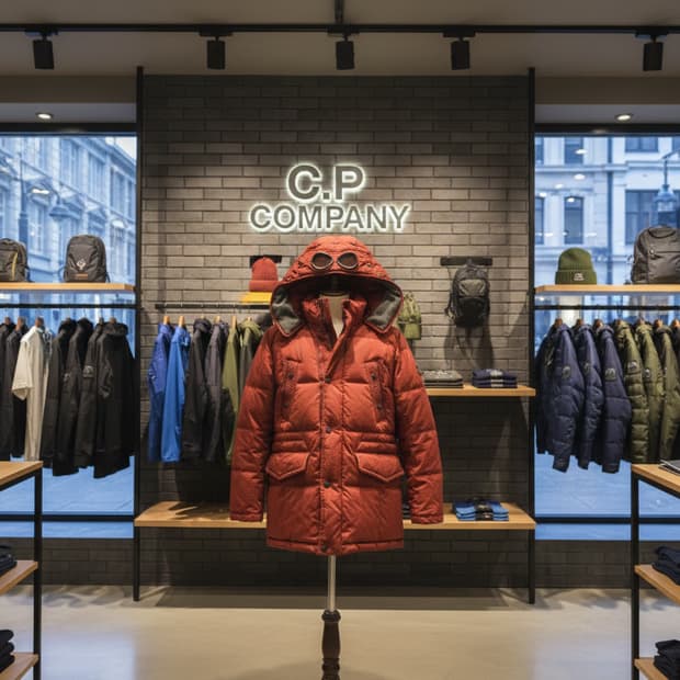 C.P. Company 오리지널 고글 패딩"