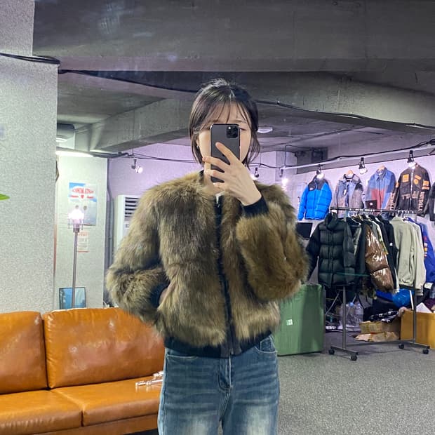 카린 로이펠트 X 유니클로 퍼 자켓 B4124