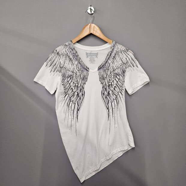 버커루 펑크 큐빅 Y2K 사선 반팔티