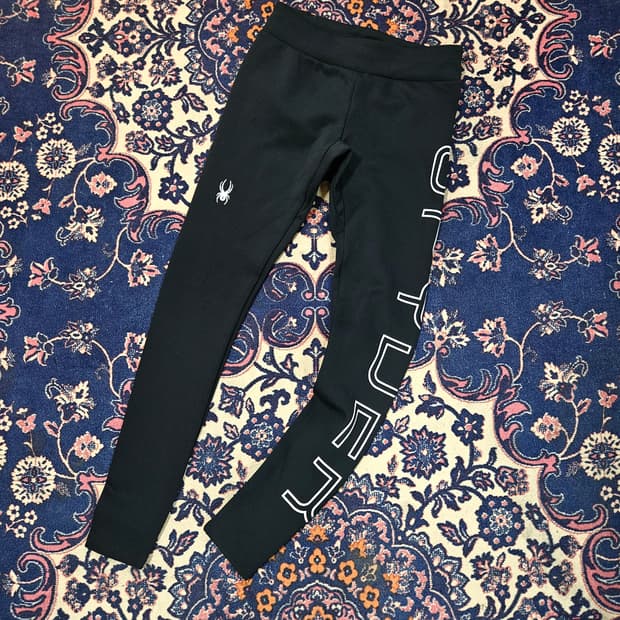 스파이더 사이드 레터링 레깅스