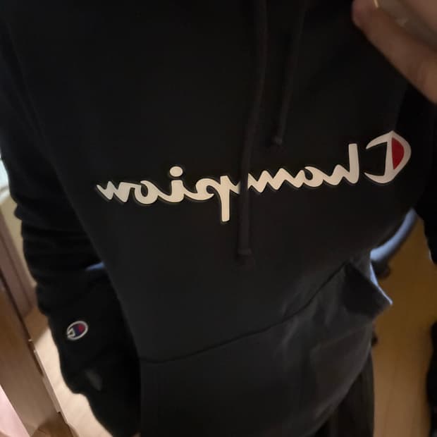 챔피온 네이비후드티