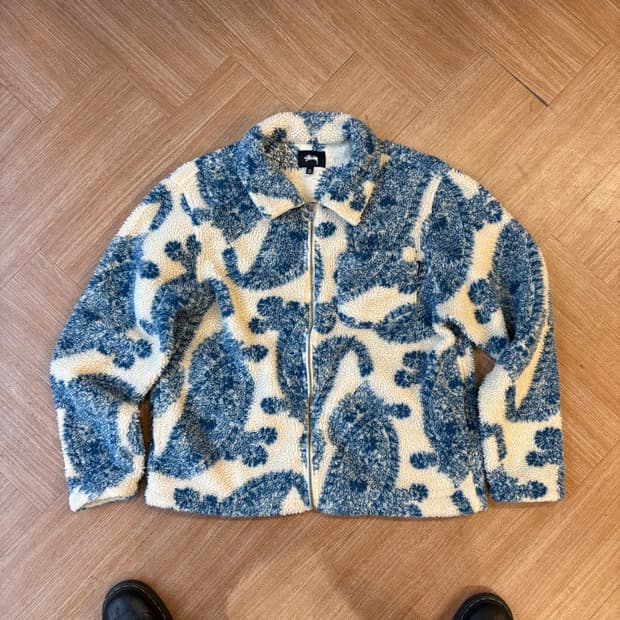 Stussy 페이즐리 패턴 플리스