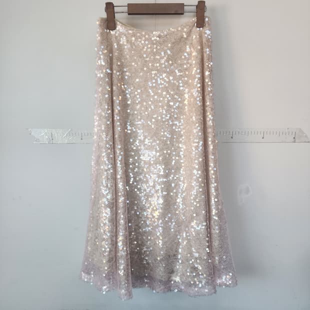 자라 스팽글 롱 스커트