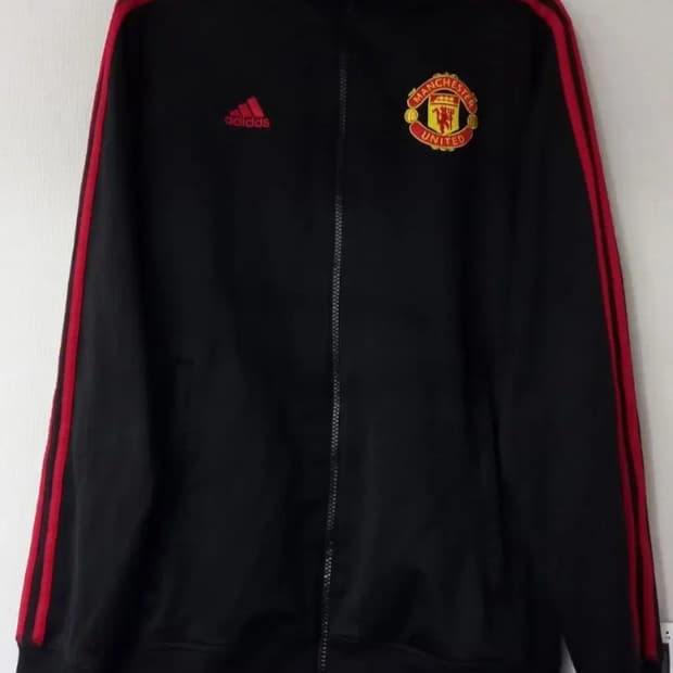아디다스 맨유 검빨 트랙탑 저지 져지집업 90/S