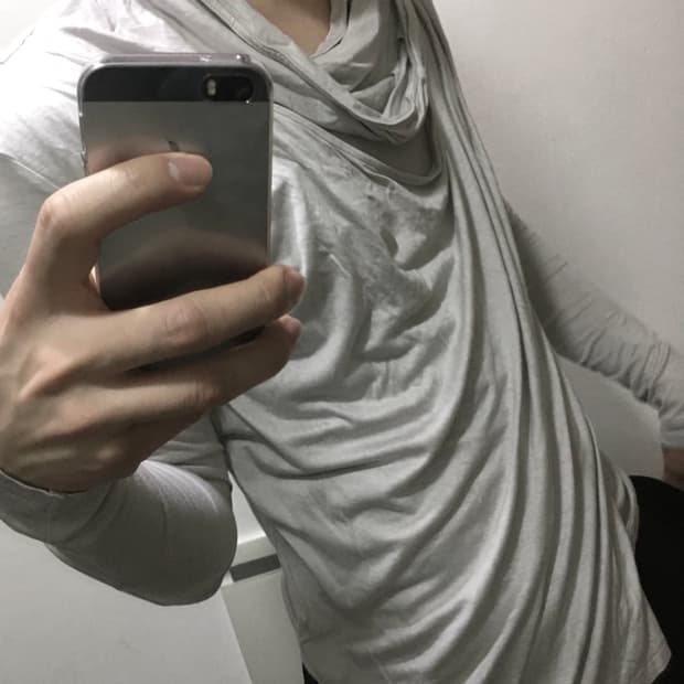 TORNADO MART draped layered long sleeve 