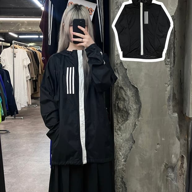 아디다스 바람막이 블랙 XL #csz3698 