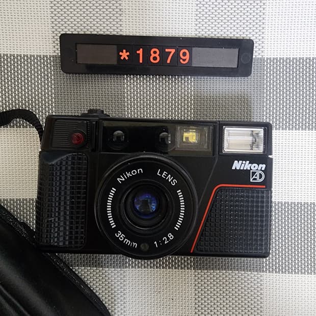 니콘 L 35 AD 2 필름카메라 파우치포함