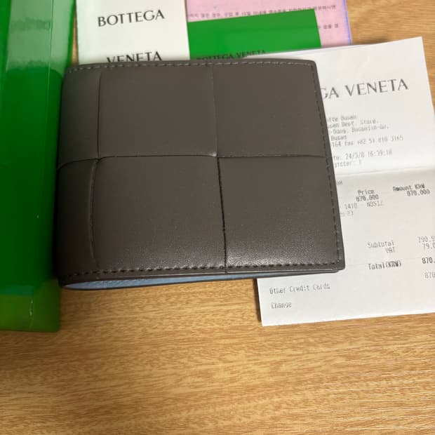 보테가베네타 카세트 반지갑 새상품