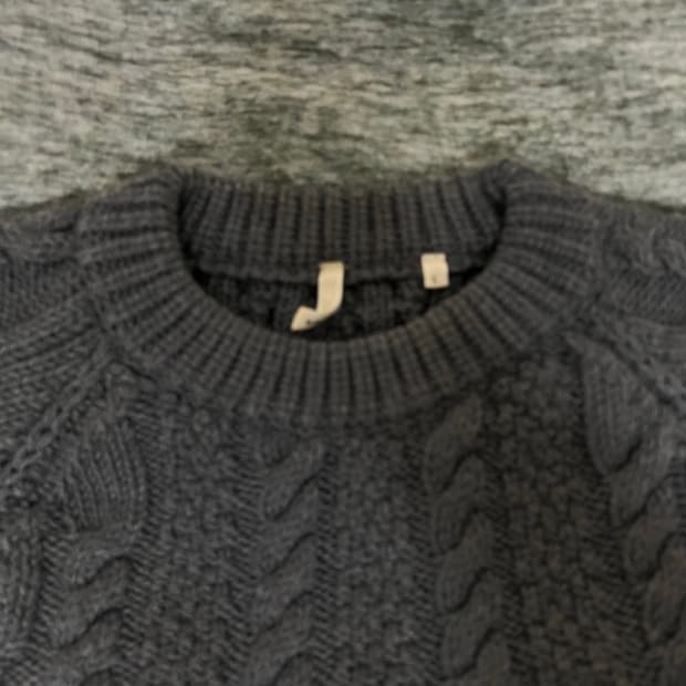 선플라워 케이블 니트 Lsize