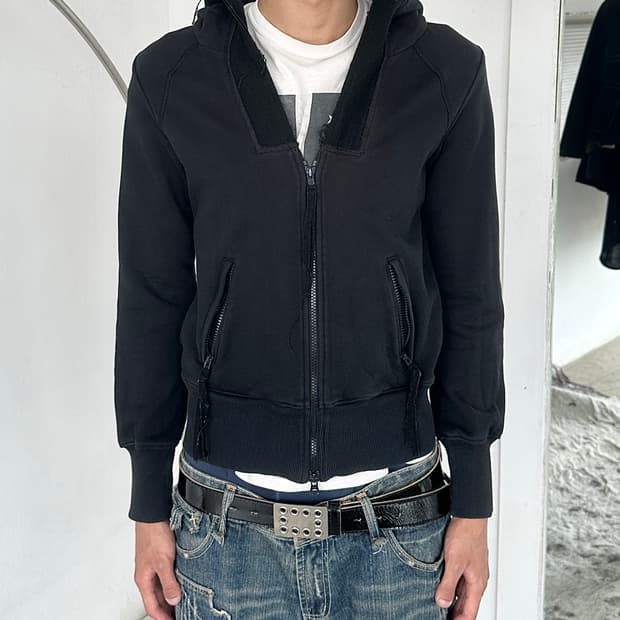 Y-3 로우컷 스웻 후디 집업