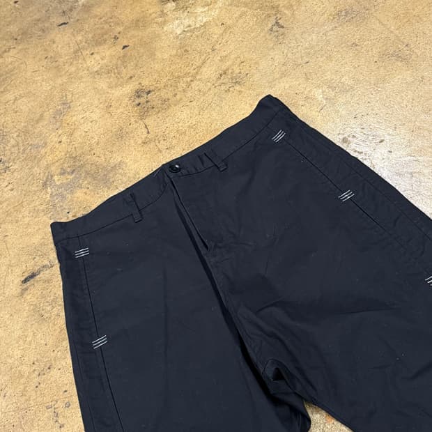 [정품/S] y-3 블랙 면바지 스티치 포인트 b16