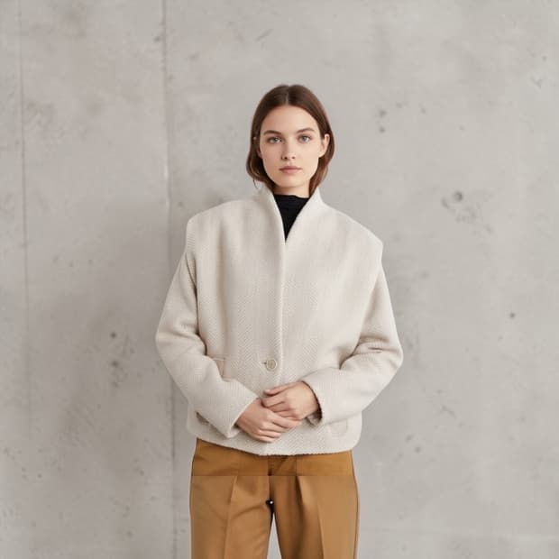 34/ 이자벨마랑 드로고 헤링본 우븐 자켓