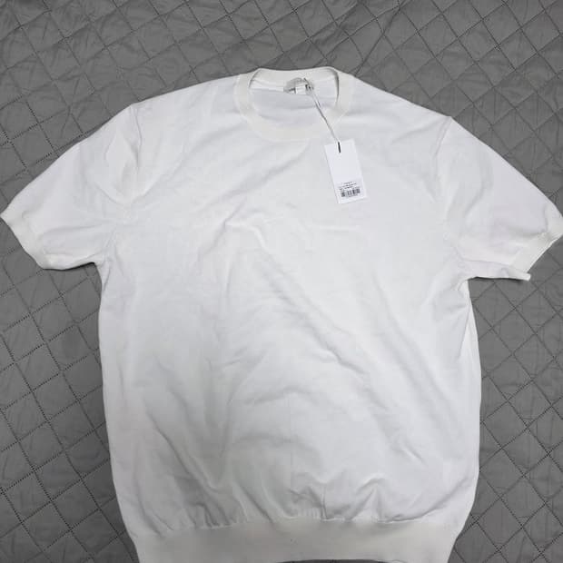 [L] 데이 반팔 라운드 니트 새상품