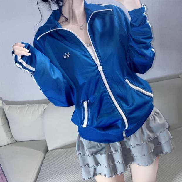 🐰아디다스 파이어버드 딥블루 져지 집업💙