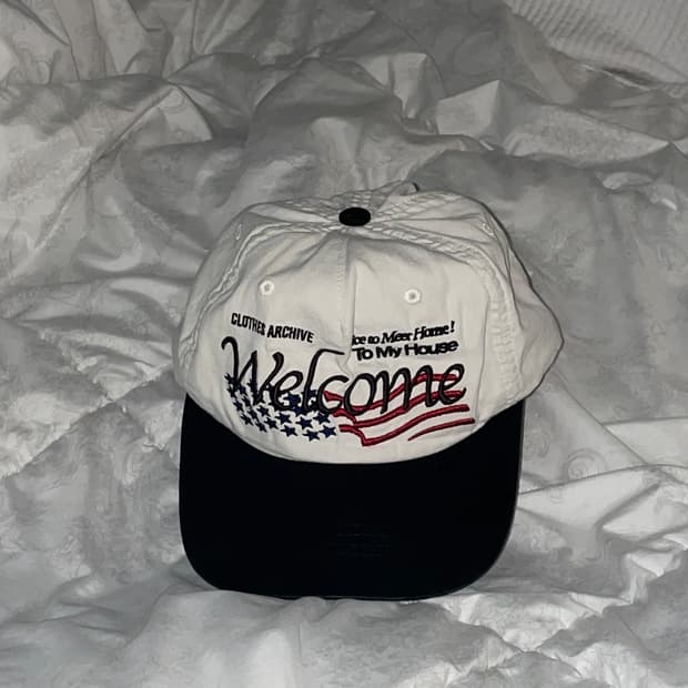 AEAE welcome washed cap 웰컴 볼캡모자