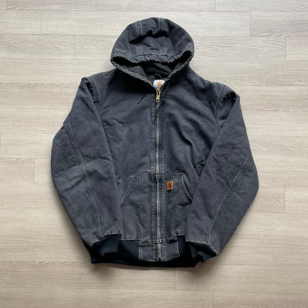칼하트 j130 BLK 블랙 액티브 자켓 샌드스톤 carhartt
