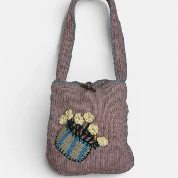 모리걸 니트 가방