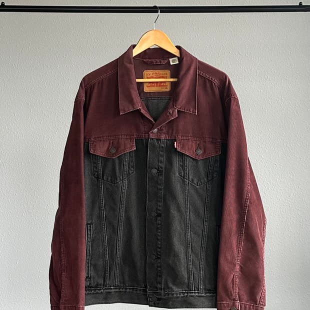 [2XL]리바이스 코듀로이 흑청 트러커 자켓