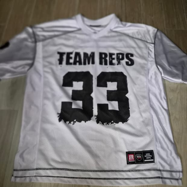 REPS ON REPS 팀 렙스 33 메쉬 럭비 오버핏 반팔 L