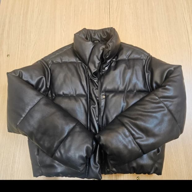 자라 레더 숏 패딩 xs