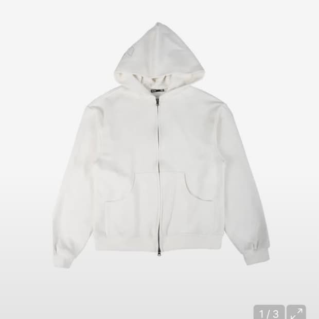 구매합니다) 이알티알 니들 후드집업 화이트 m사이즈 ertr needle