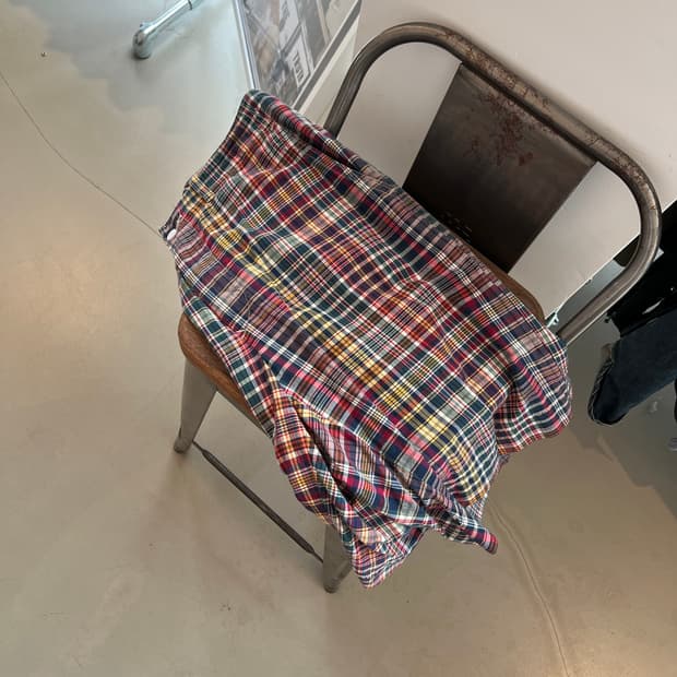 폴로 랄프로렌 체크 하프 팬츠