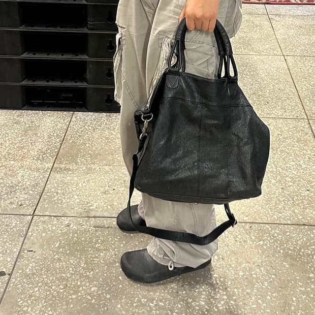 빈티지 레더 숄더백
