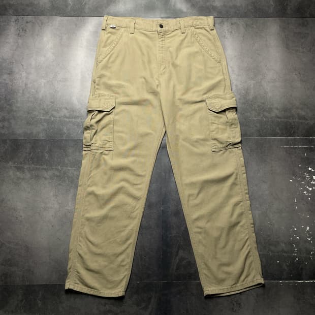 CARHARTT 칼하트 베이지 카고 워크팬츠 A01385